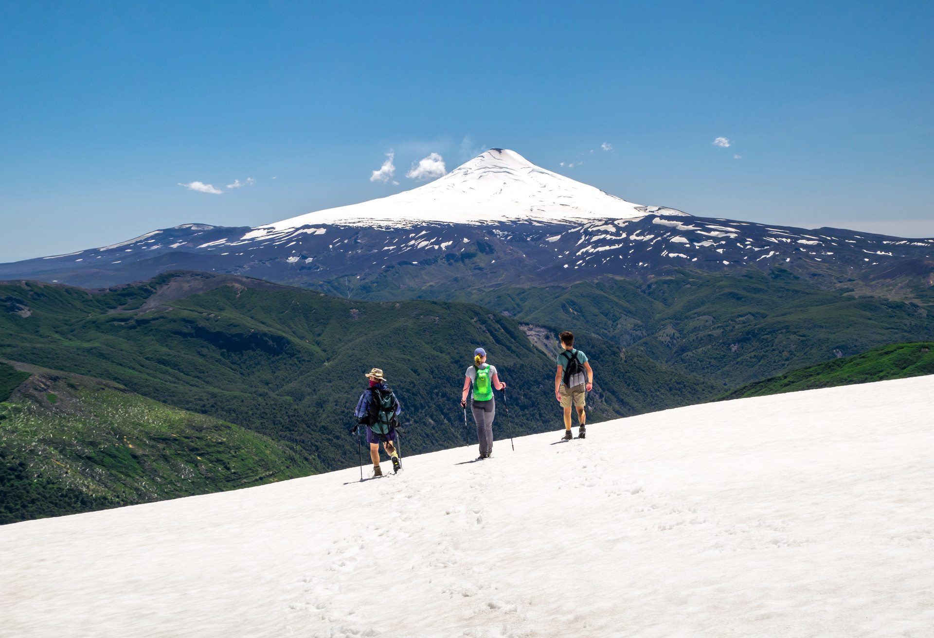 Na wulkanie Villarrica w Pucón, Chile, jednym z najpiękniejszych miejsc w Ameryce Południowej